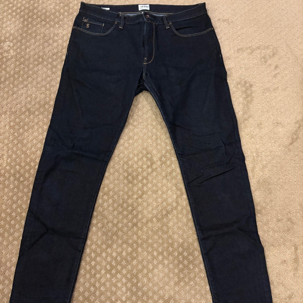 Todd Snyder Slim Selvedge Jean in Rinse Wash (Blue) Men 36/34